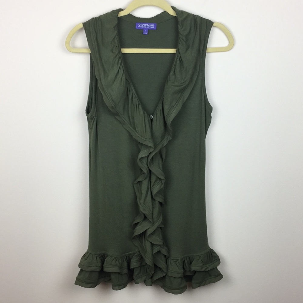 Vivienne Tam - Tunic Style Ruffle Vest